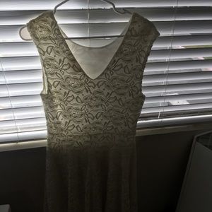 white dress, knee length